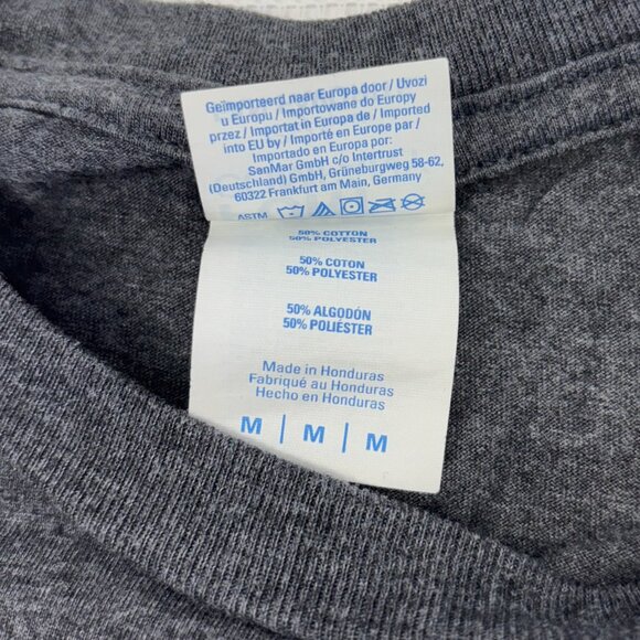 Peace Love Rock Shirt Port & Co Fan Favorite T-Shirt Size Medium - Picture 4 of 5